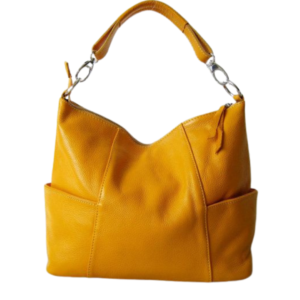 Mustard Yellow Leather Handbag – Stylish & Spacious Everyday Companion