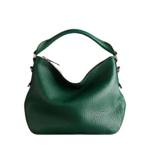 Textured Green Leather Handbag – Elegant Everyday Style