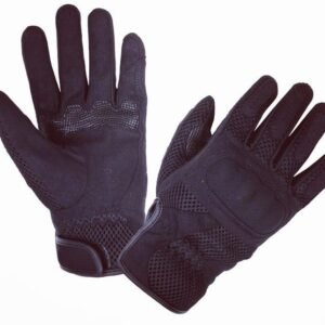 Black Tactical Motorcycle Gloves – Reinforced Knuckles & Grip Control