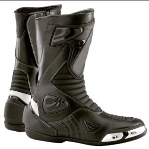 Men’s Black Motorcycle Riding Boots – Reinforced Export Edition