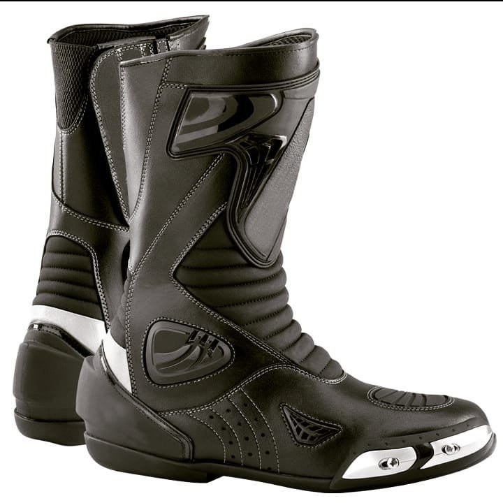 Men’s Black Motorcycle Riding Boots – Reinforced Export Edition