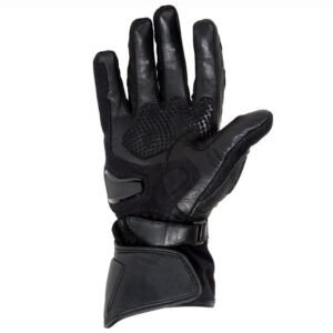 Men's High-Performance Black Motorcycle Gloves with Reinforced Protection