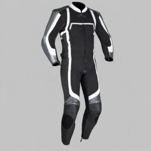 Black & White Performance Motorcycle Racing Suit